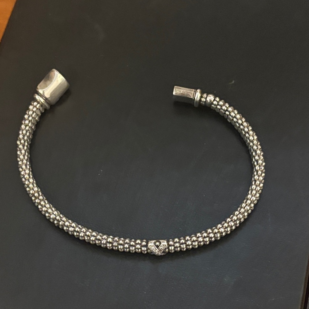 LAGOS Caviar Diamond X Bracelet *authentic* - Picture 12 of 16